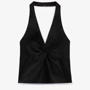 Zara bow halter top